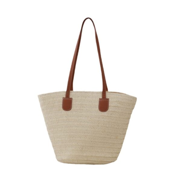 Women's Shoulder Crossbody Straw Bag Woven Bag Beach Bag New Women's Tote Bag Large Capacity - Image 5