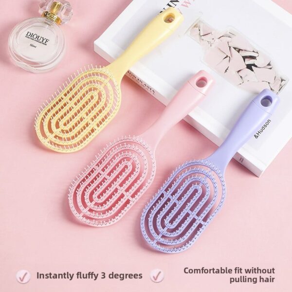 Fluffy Hair Comb Set with Massage Function - Image 2